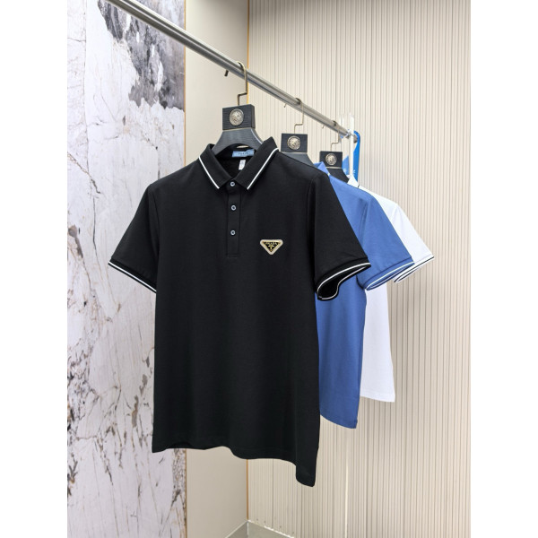 프라다 라펠 폴로 셔츠