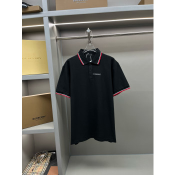 프라다 로고 스트라이프 폴로셔츠