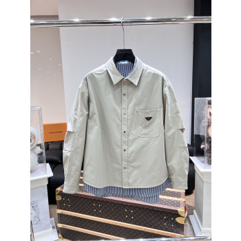 프라다 로고 재킷