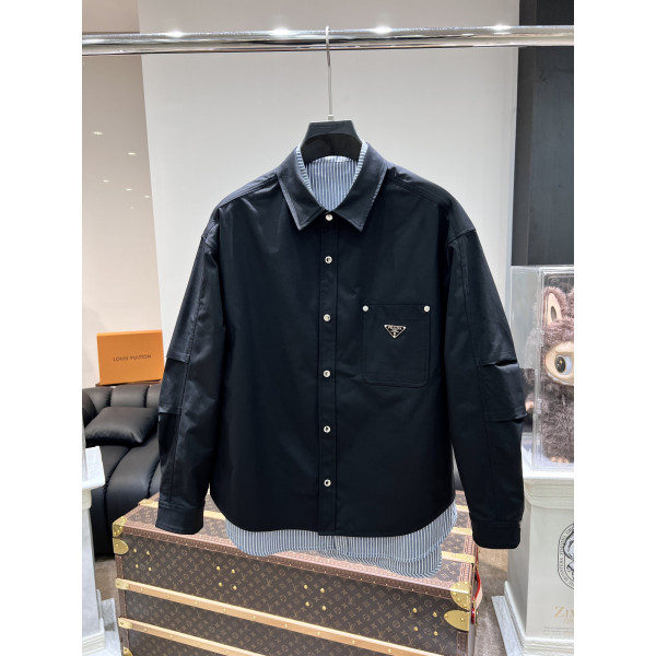 프라다 로고 재킷