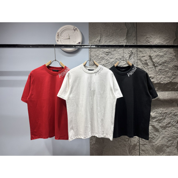 프라다 핸드페이팅 시그니처 반팔 티셔츠