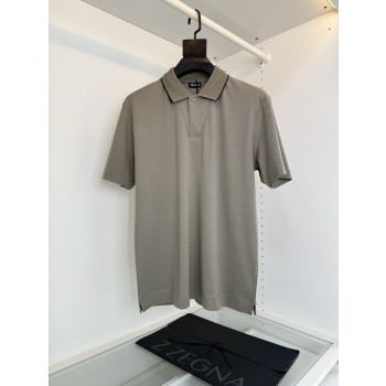 제냐 라펠 폴로 카라 티셔츠