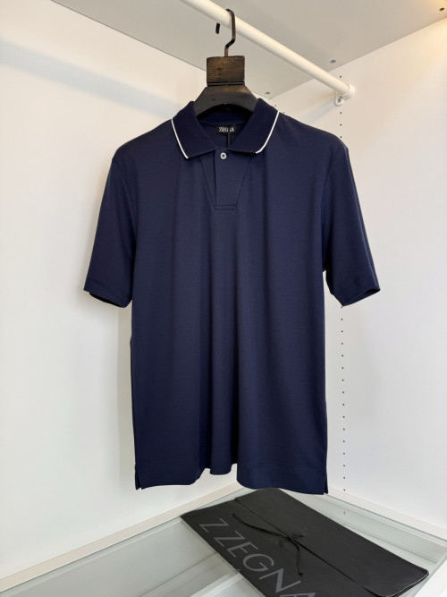 제냐 라펠 폴로 카라 티셔츠