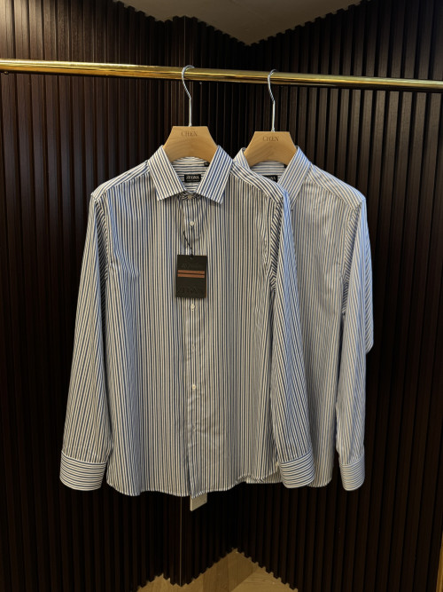 제냐 체크 셔츠