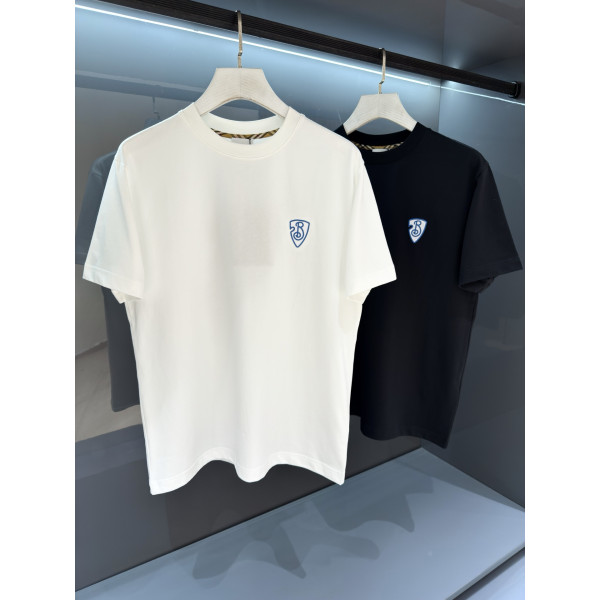 버버리 바지아 자수 워호스 반팔 티셔츠