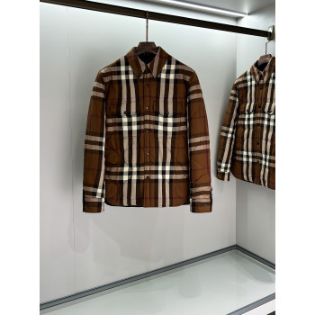 버버리 체크 패딩 재킷