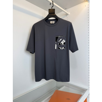 에르메스 라운드넥 티셔츠