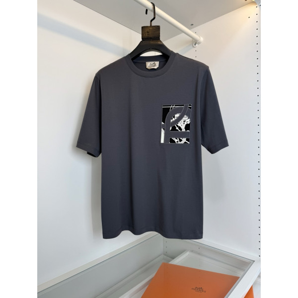 에르메스 라운드넥 티셔츠