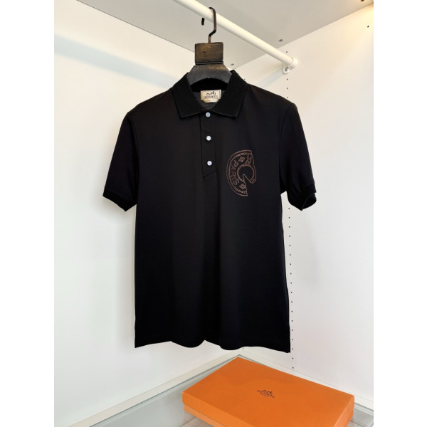 에르메스 라펠 폴로 셔츠