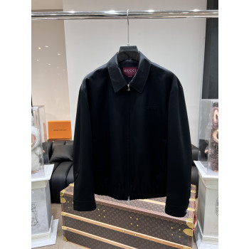 구찌 자카드 울집업 재킷