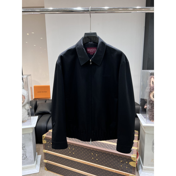 구찌 자카드 울집업 재킷