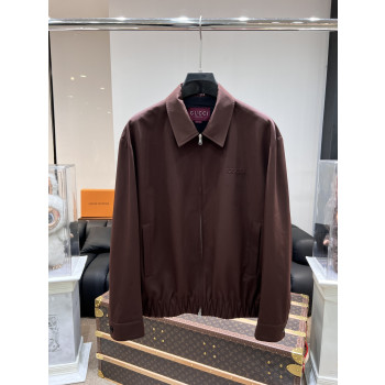 구찌 자카드 울집업 재킷