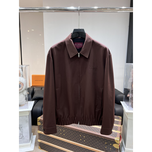 구찌 자카드 울집업 재킷