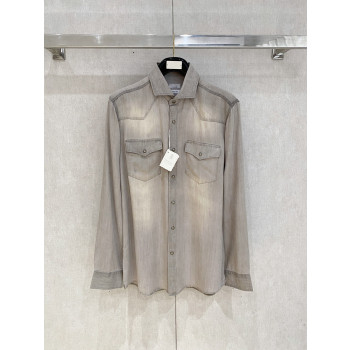 BC 데님 버튼업 셔츠