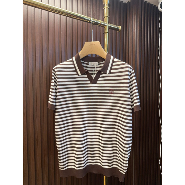 BC 체크무늬 반팔 티셔츠