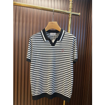 BC 체크무늬 반팔 티셔츠