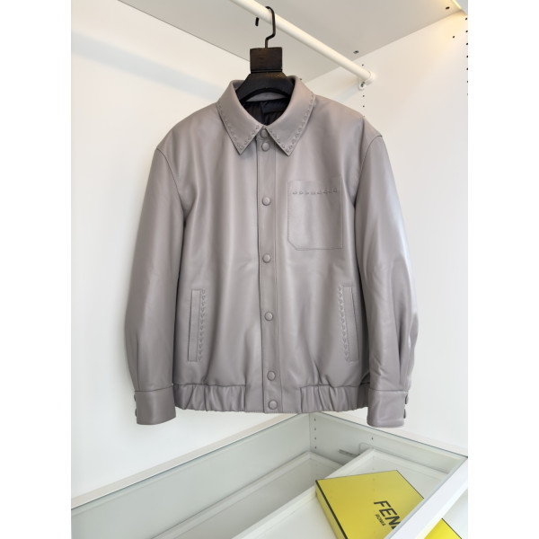 펜디 다운 가죽 재킷