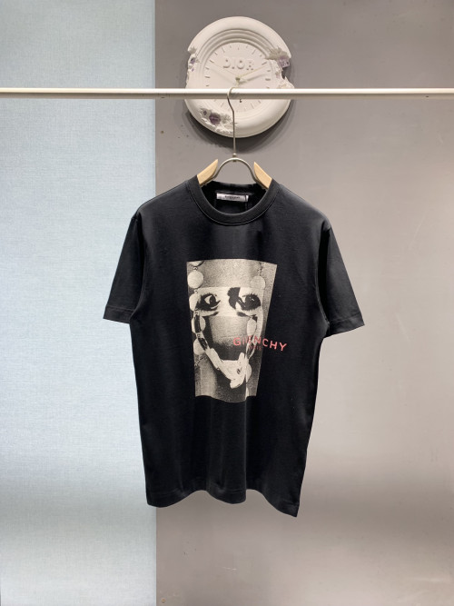 지방시 아트 프린트 반팔 티셔츠