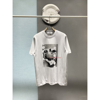 지방시 아트 프린트 반팔 티셔츠