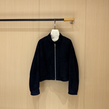 에르메스 카멜 벨벳 가죽 재킷