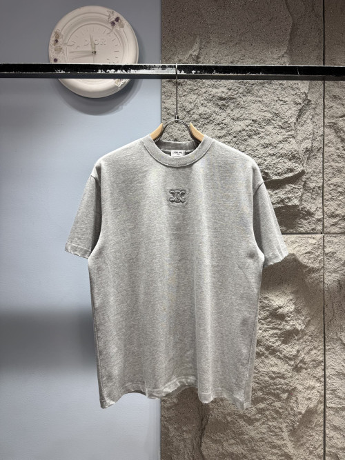 셀린느 로고 자수 반팔 티셔츠