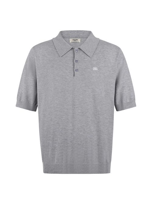 셀린느 로고 자수 풀오버 반팔 셔츠