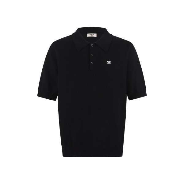 셀린느 로고 자수 풀오버 반팔 셔츠