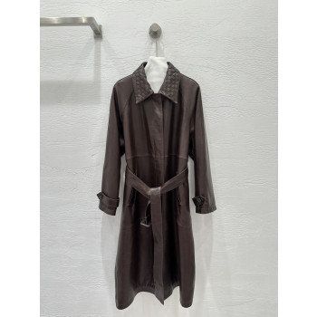 BV 가죽 윈드브레이커 재킷