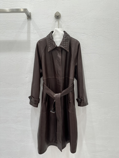 BV 가죽 윈드브레이커 재킷