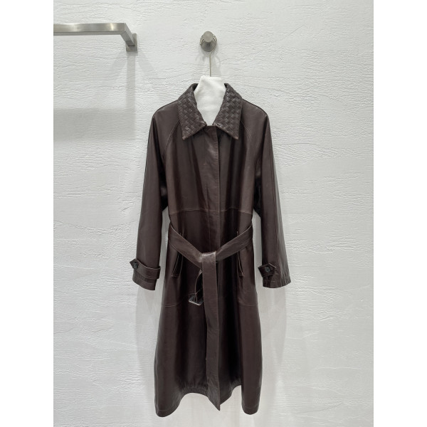 BV 가죽 윈드브레이커 재킷