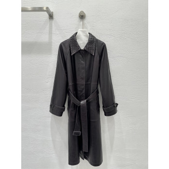 BV 가죽 윈드브레이커 재킷