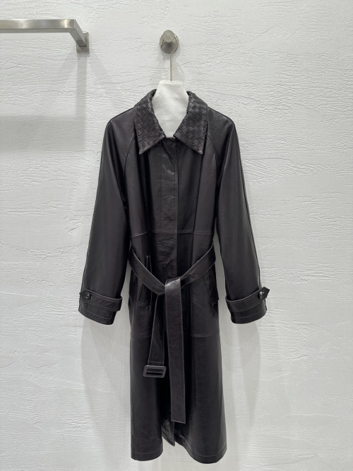 BV 가죽 윈드브레이커 재킷