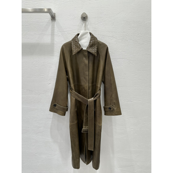 BV 가죽 윈드브레이커 재킷