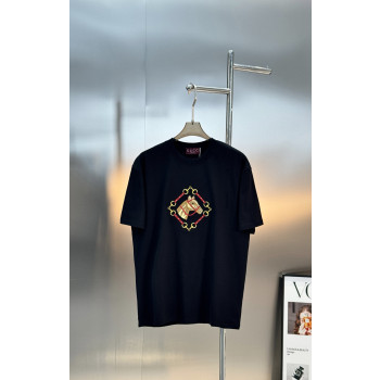 구찌 자수 반팔 티셔츠