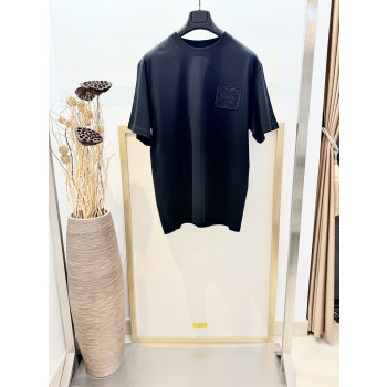 구찌 배지 자수 콘튼 반팔 티셔츠