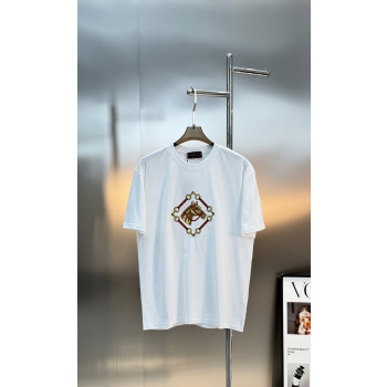 구찌 자수 반팔 티셔츠