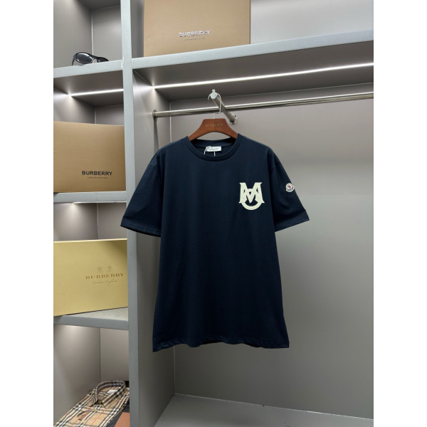 몽클레어 마스크 로고 반팔 티셔츠