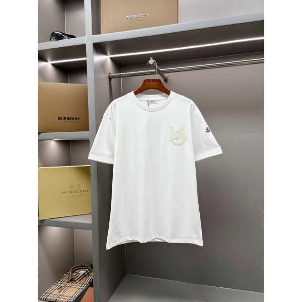 몽클레어 마스크 로고 반팔 티셔츠