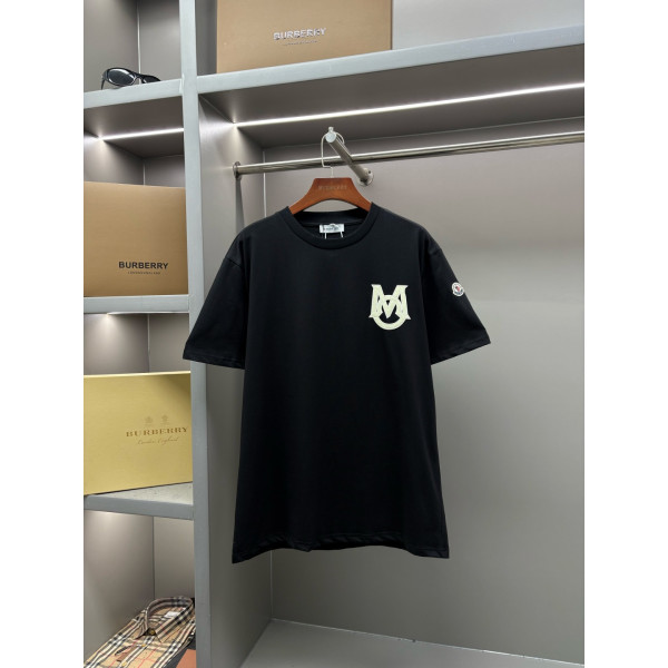 몽클레어 마스크 로고 반팔 티셔츠