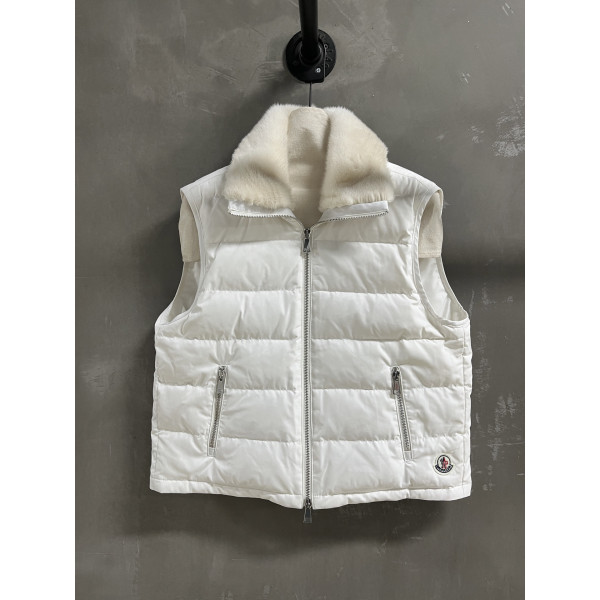 몽클레어 밍크 칼라 베스트