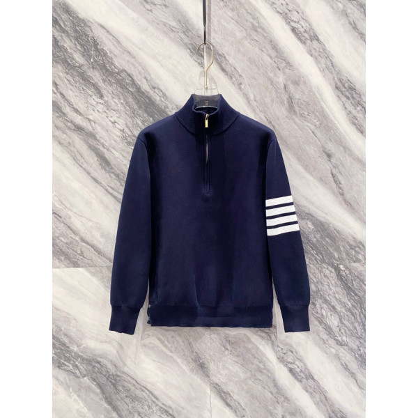 TB 스탠드넥 하프체스트 스웨터