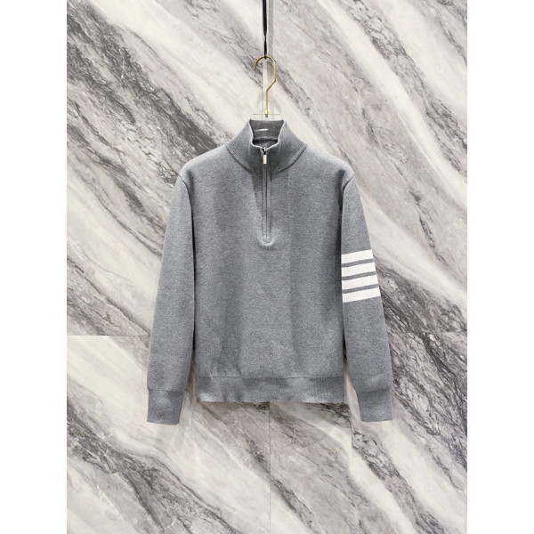 TB 스탠드넥 하프체스트 스웨터