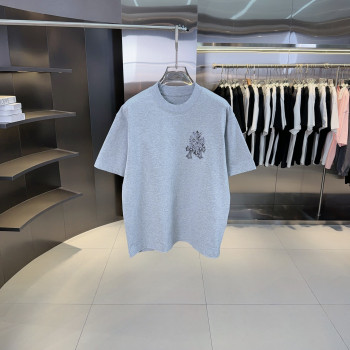 크롬하츠 꽃무늬 프린트 반팔 티셔츠