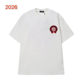 크롬하츠 아메리카 워시 패치 반팔 티셔츠