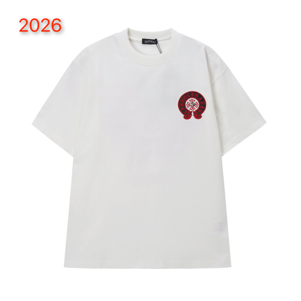 크롬하츠 아메리카 워시 패치 반팔 티셔츠