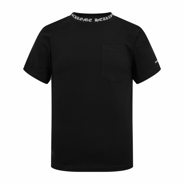 크롬하츠 산스크리트어 프린트 포켓 반발 티셔츠