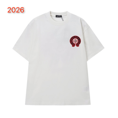 크롬하츠 아메리카 워시 패치 반팔 티셔츠