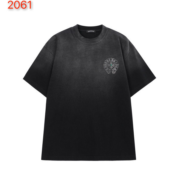 크롬하츠 아메리카 워시 패치 반팔 티셔츠