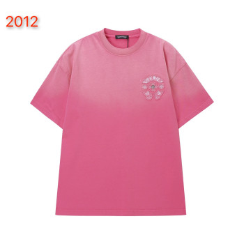 크롬하츠 아메리카 워시 패치 반팔 티셔츠