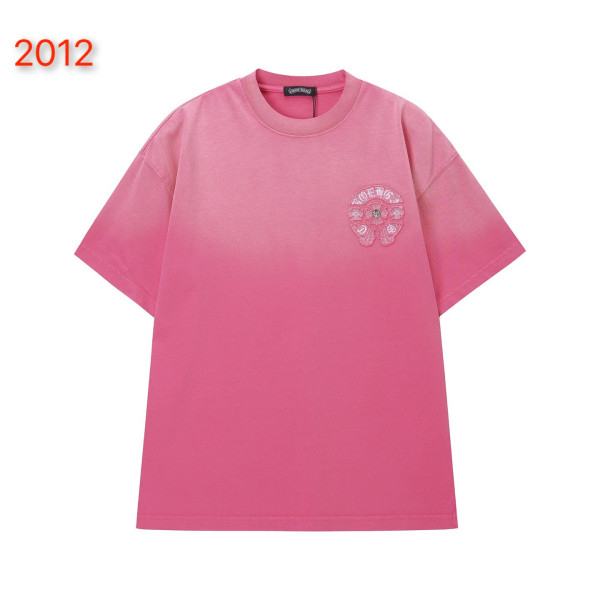 크롬하츠 아메리카 워시 패치 반팔 티셔츠